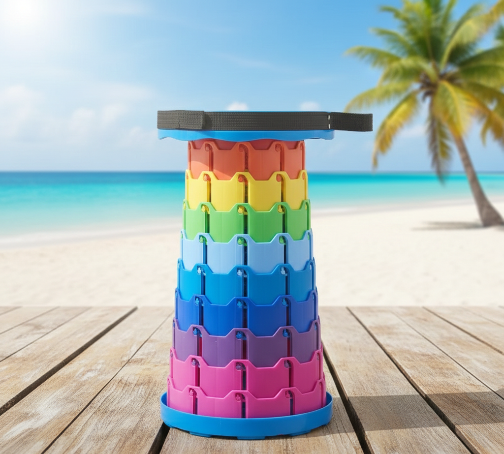 Portable Rainbow Telescopic Stool