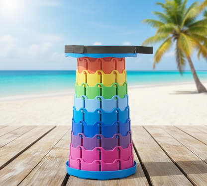 Portable Rainbow Telescopic Stool