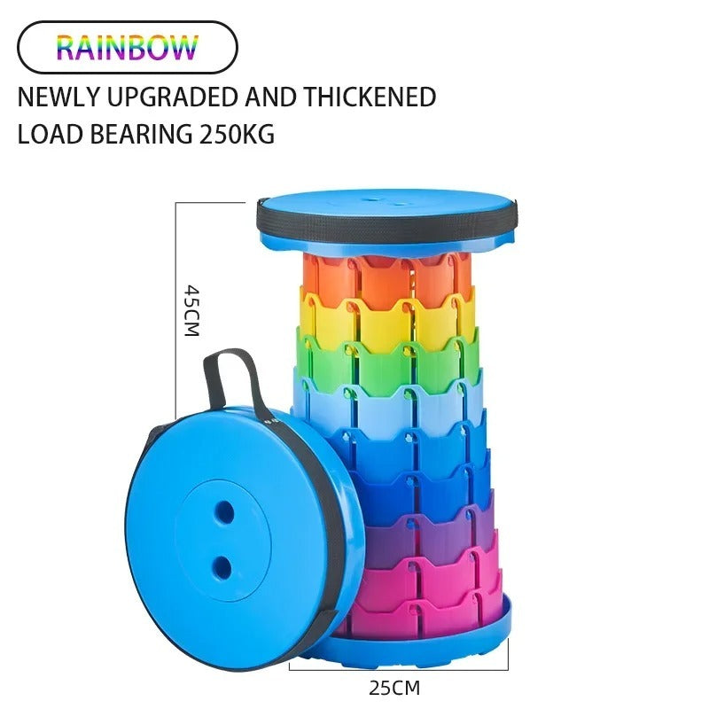 Portable Rainbow Telescopic Stool