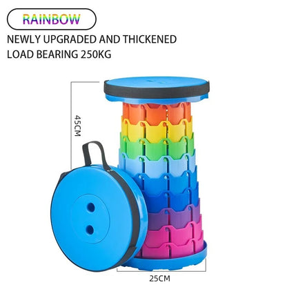 Portable Rainbow Telescopic Stool