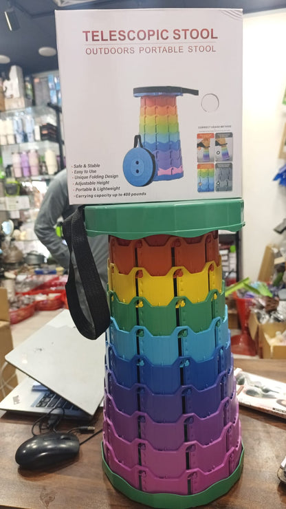 Portable Rainbow Telescopic Stool