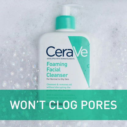 CeraVe Foaming Facial Cleanser Normal Oily Skin Oil Control | Buy Online in Pakistan at MetroCart – CeraVe | MetroCart Pakistan