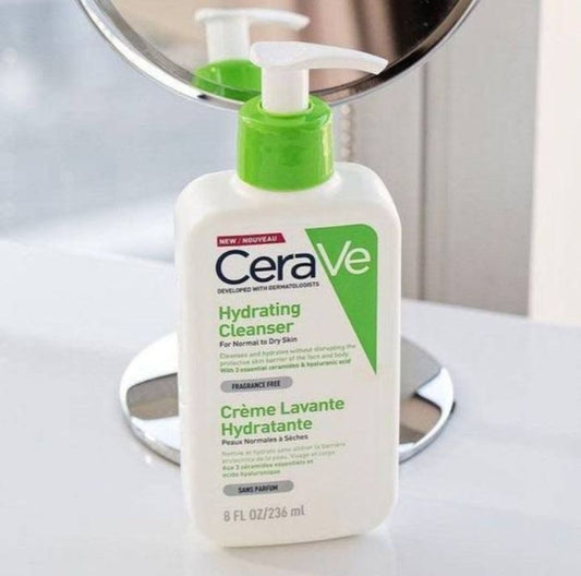 CeraVe Hydrating Cleanser Hyaluronic Acid Ceramides Moisturizing Face Wash