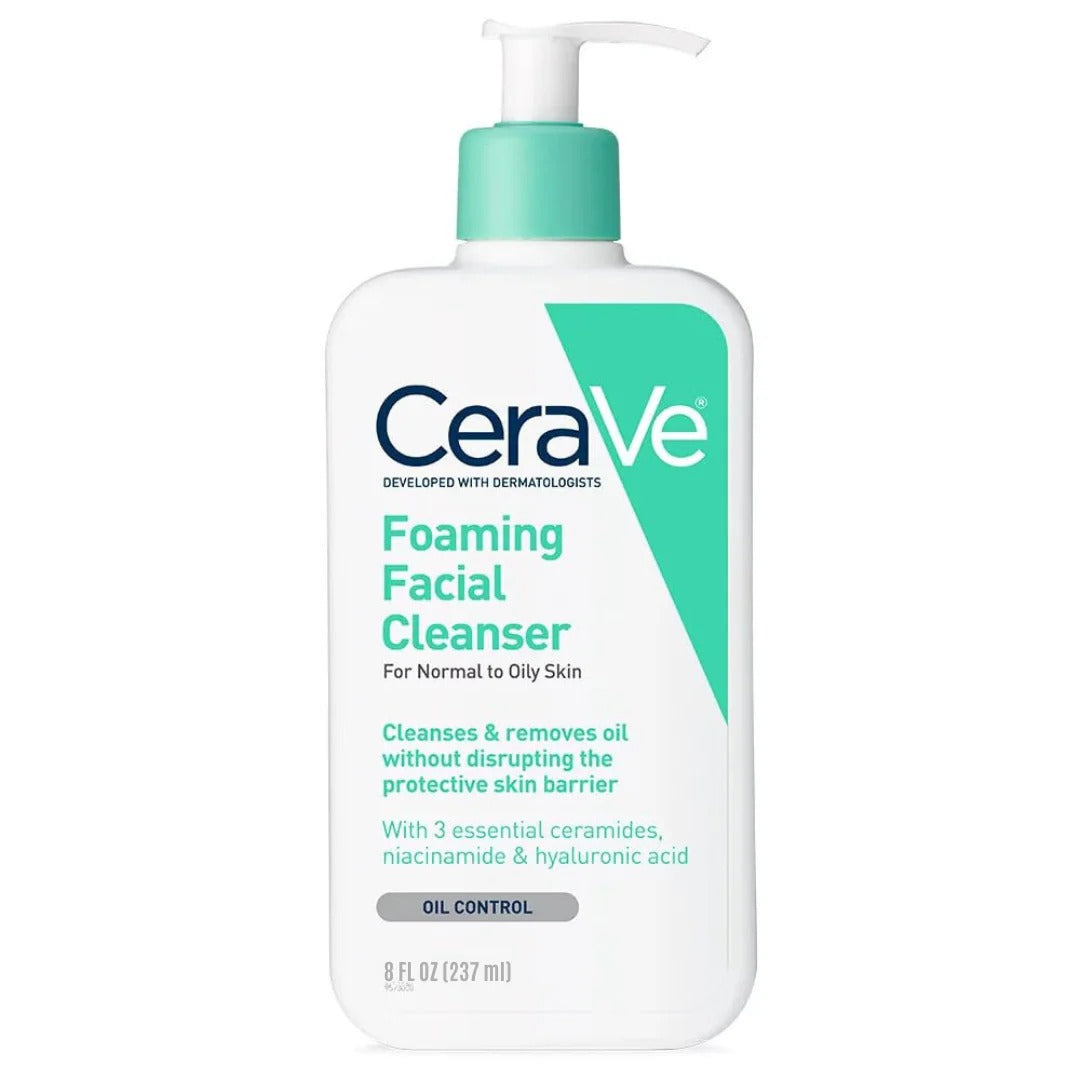 CeraVe Foaming Facial Cleanser Normal Oily Skin Oil Control | Buy Online in Pakistan at MetroCart – CeraVe | MetroCart Pakistan