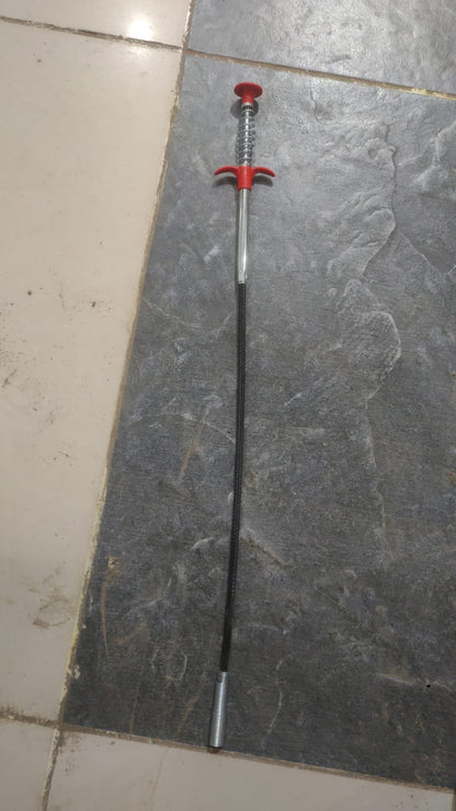 Metal Flexible 60cm Wire Brush Drain Cleaner Sink Sewer Pipe Tool