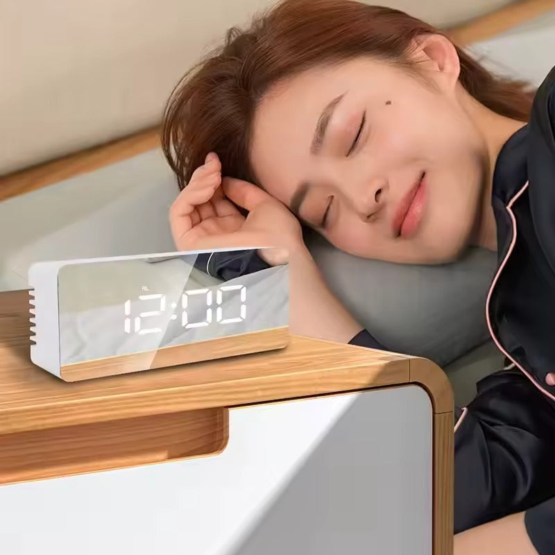 Digital LED Mirror Alarm Clock Temperature Display | Buy Online in Pakistan at MetroCart – Digital | MetroCart Pakistan
