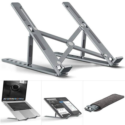 Speed-X Adjustable Aluminium Laptop Stand 16 Inch Foldable | Buy Online in Pakistan at MetroCart – Speed-X | MetroCart Pakistan
