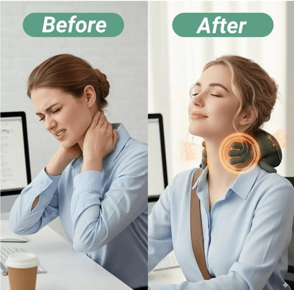 Human Hand-Style Heated Neck Shoulder Massager 4D
