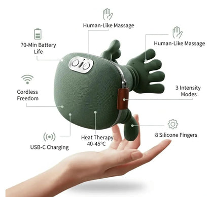 Human Hand-Style Heated Neck Shoulder Massager 4D