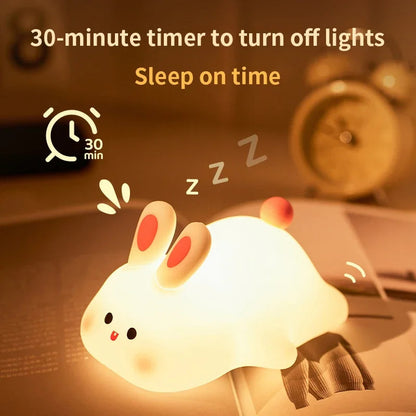 Cute Rabbit Silicone Lamp Soft Touch Night Light for Kids Bedroom and Home Decor | Buy Online in Pakistan at MetroCart – Cute | MetroCart Pakistan