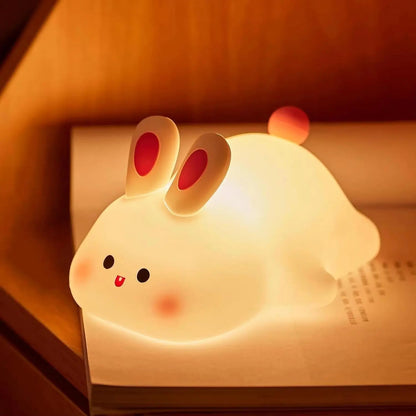 Cute Rabbit Silicone Lamp Soft Touch Night Light for Kids Bedroom and Home Decor | Buy Online in Pakistan at MetroCart – Cute | MetroCart Pakistan