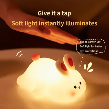 Cute Rabbit Silicone Lamp Soft Touch Night Light for Kids Bedroom and Home Decor | Buy Online in Pakistan at MetroCart – Cute | MetroCart Pakistan