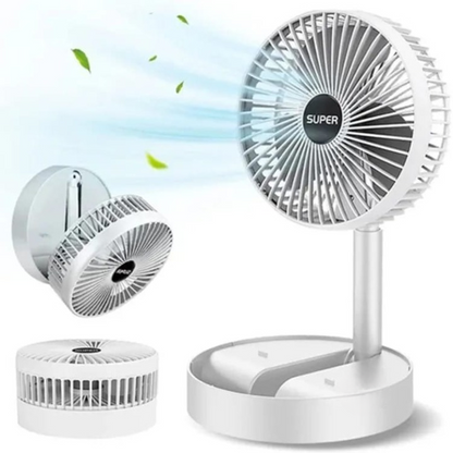 Rechargeable Telescopic Folding Fan USB Portable 3-Speed Desk Fan | Buy Online in Pakistan at MetroCart – Rechargeable | MetroCart Pakistan