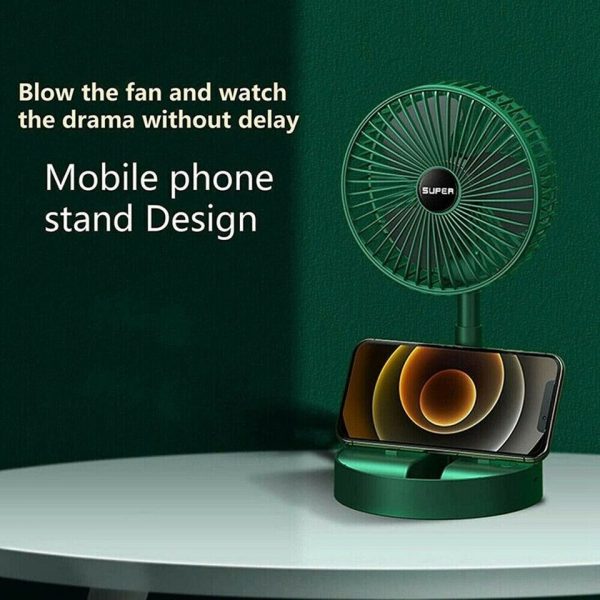 Rechargeable Telescopic Folding Fan USB Portable 3-Speed Desk Fan | Buy Online in Pakistan at MetroCart – Rechargeable | MetroCart Pakistan
