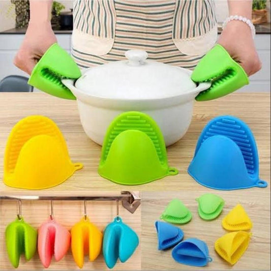 Silicone Pot Holders - Heat-Resistant Oven Mitts, Pair of 2