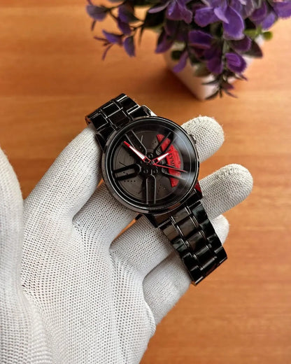 Spinning Wheel Watch Stainless Steel Bracelet Automotive | Buy Online in Pakistan at MetroCart – Spinning | MetroCart Pakistan