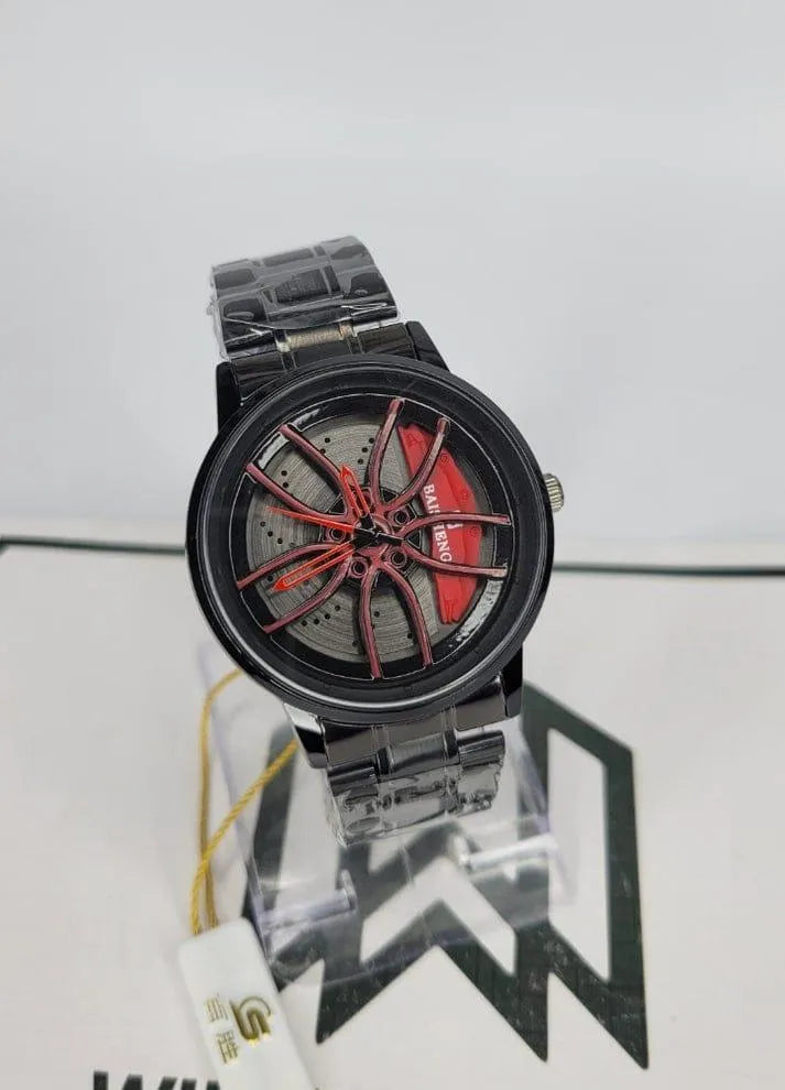 Spinning Wheel Watch Stainless Steel Bracelet Automotive | Buy Online in Pakistan at MetroCart – Spinning | MetroCart Pakistan