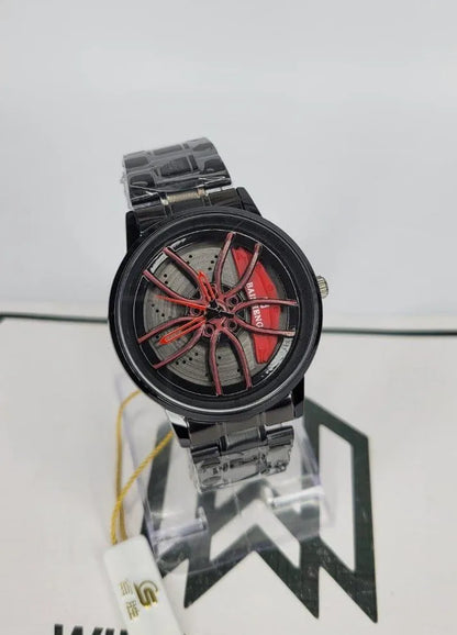Spinning Wheel Watch Stainless Steel Bracelet Automotive | Buy Online in Pakistan at MetroCart – Spinning | MetroCart Pakistan