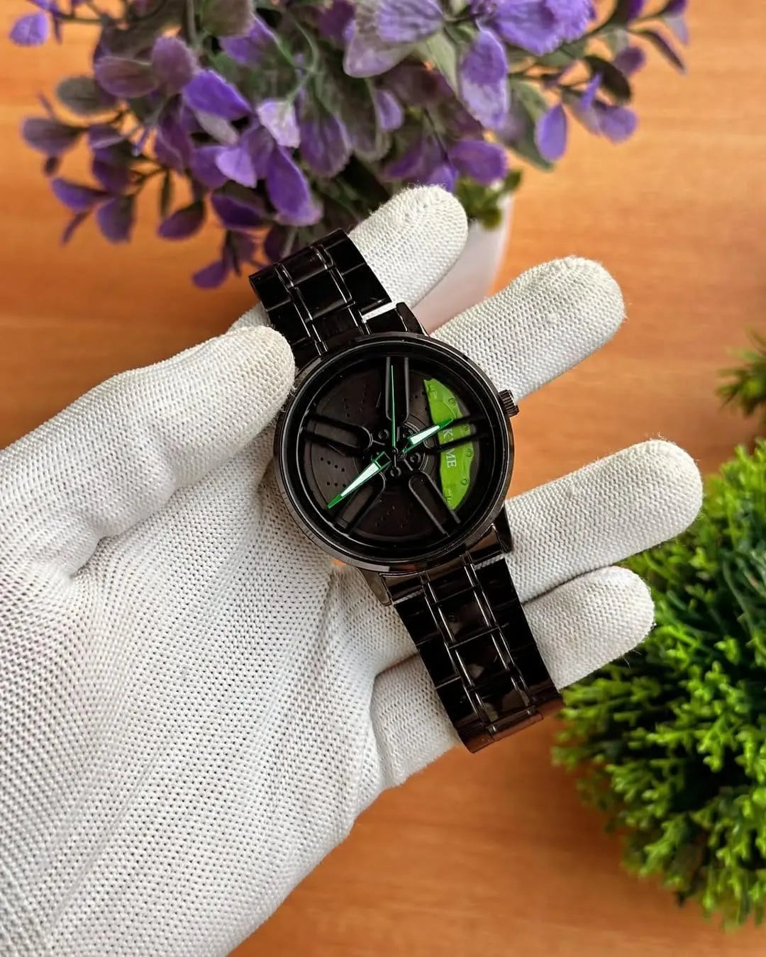 Spinning Wheel Watch Stainless Steel Bracelet Automotive | Buy Online in Pakistan at MetroCart – Spinning | MetroCart Pakistan