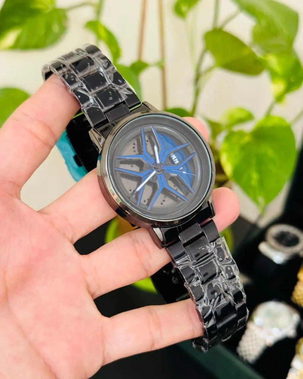 Spinning Wheel Watch Stainless Steel Bracelet Automotive | Buy Online in Pakistan at MetroCart – Spinning | MetroCart Pakistan
