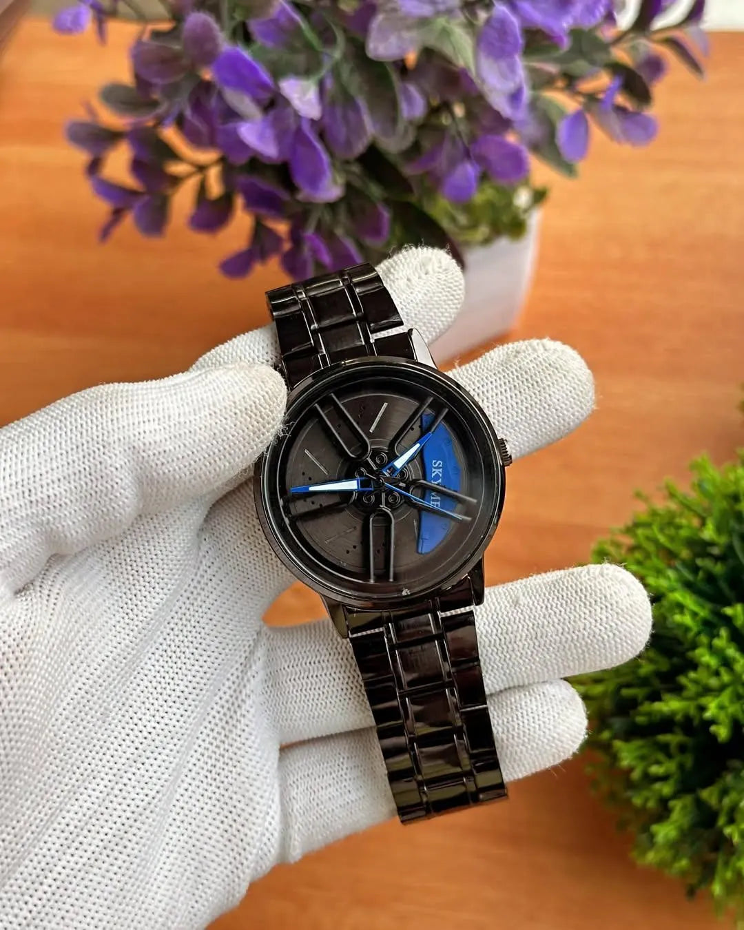 Spinning Wheel Watch Stainless Steel Bracelet Automotive | Buy Online in Pakistan at MetroCart – Spinning | MetroCart Pakistan