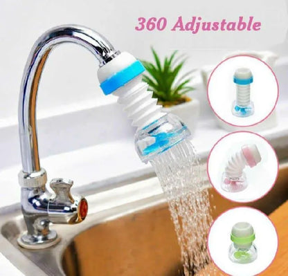 360 Degree Rotating Fan Faucet Extender with Filter Water Saving