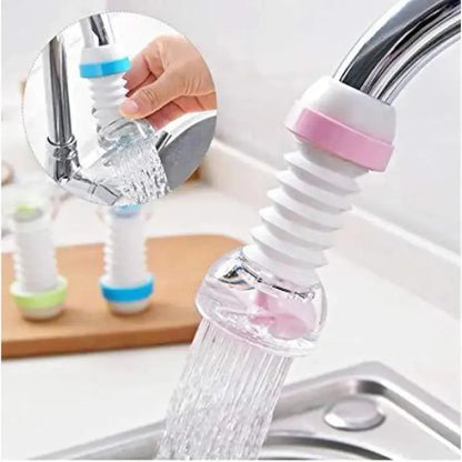 360 Degree Rotating Fan Faucet Extender with Filter Water Saving