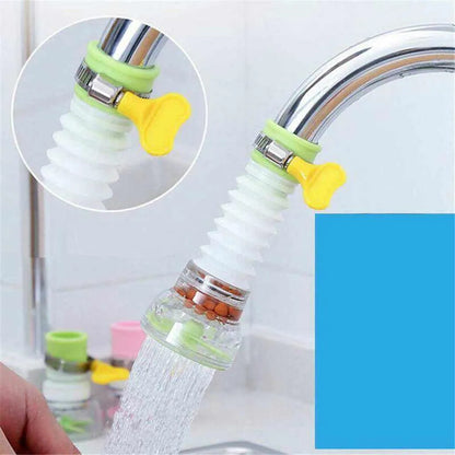 360 Degree Rotating Fan Faucet Extender with Filter Water Saving