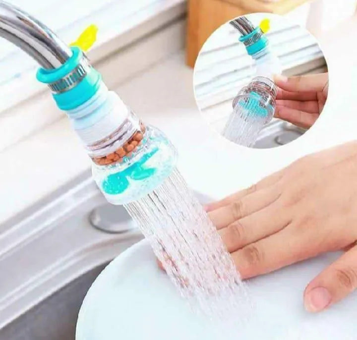 360 Degree Rotating Fan Faucet Extender with Filter Water Saving