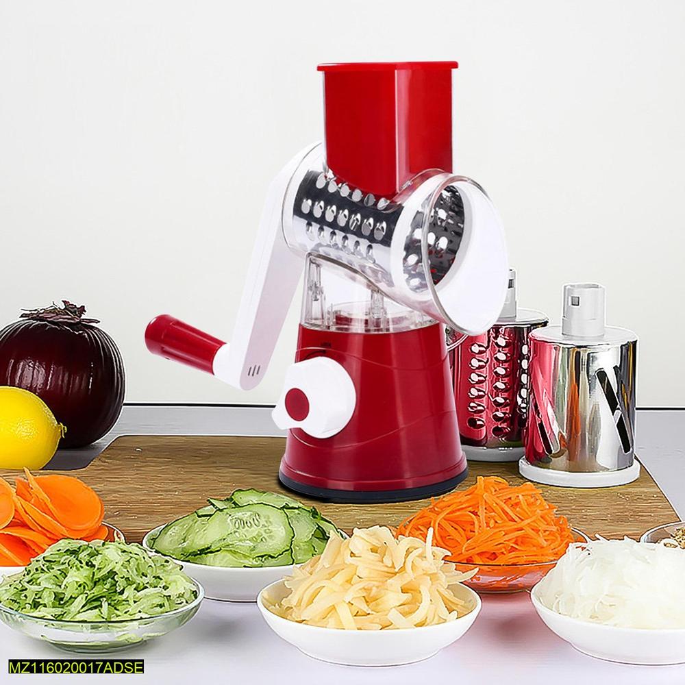 Multifunctional Vegetable Slicer - Manual Rotary Grater & Shredder