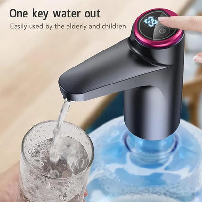Electric Water Dispenser Pump - USB Rechargeable One-Touch Bottle Pump