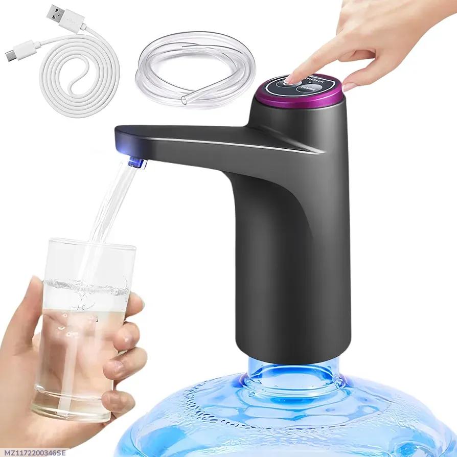 Electric Water Dispenser Pump - USB Rechargeable One-Touch Bottle Pump