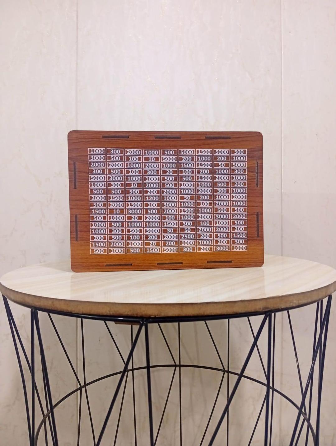 300,000 Saving Box - Wooden Money Saving Challenge Chart with Golden Acrylic