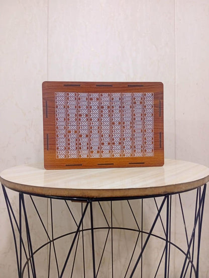 300,000 Saving Box - Wooden Money Saving Challenge Chart with Golden Acrylic