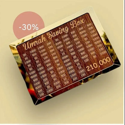 Umrah Saving Box - 210,000 Savings Challenge with 280 Days Plan
