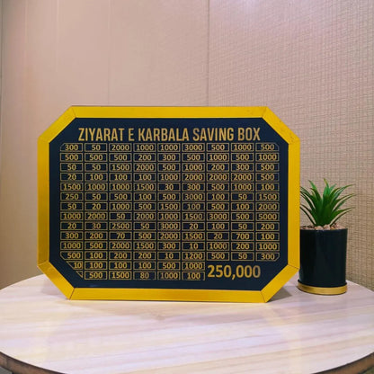 Ziyarat e Karbala Saving Box - 250,000 Savings Challenge Chart