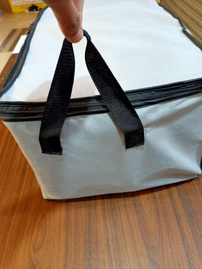 Large Capacity Storage Organizer Bag with Zipper and Handles