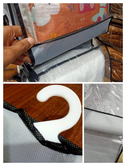 Hanging Handbag Organizer 6 Pocket Double-Sided Storage