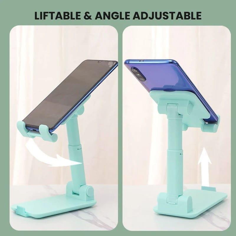 Portable Mobile Phone Holder - Adjustable Desktop Stand for All Devices