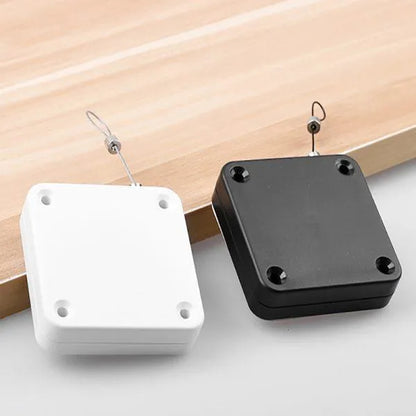 Automatic Door Closer - Punch-Free Self-Closing System with Retractable Cable