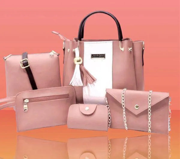 Jimmy Choo Style 5-Piece Handbag Set Leather Tote Wallet | Buy Online in Pakistan at MetroCart – Jimmy | MetroCart Pakistan
