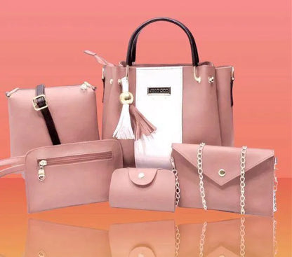 Jimmy Choo Style 5-Piece Handbag Set Leather Tote Wallet | Buy Online in Pakistan at MetroCart – Jimmy | MetroCart Pakistan