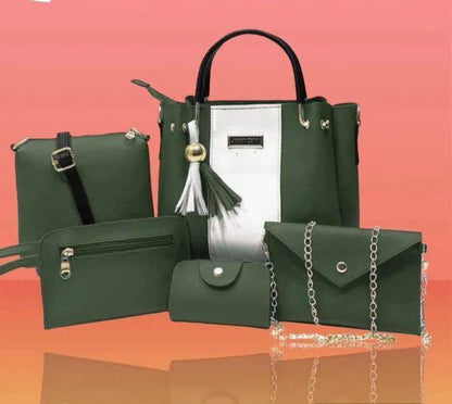 Jimmy Choo Style 5-Piece Handbag Set Leather Tote Wallet | Buy Online in Pakistan at MetroCart – Jimmy | MetroCart Pakistan