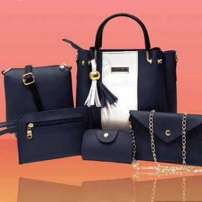 Jimmy Choo Style 5-Piece Handbag Set Leather Tote Wallet | Buy Online in Pakistan at MetroCart – Jimmy | MetroCart Pakistan