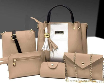 Jimmy Choo Style 5-Piece Handbag Set Leather Tote Wallet | Buy Online in Pakistan at MetroCart – Jimmy | MetroCart Pakistan