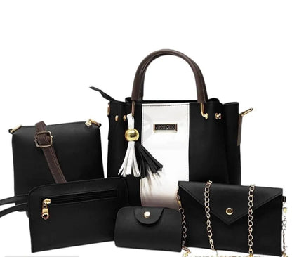 Jimmy Choo Style 5-Piece Handbag Set Leather Tote Wallet | Buy Online in Pakistan at MetroCart – Jimmy | MetroCart Pakistan