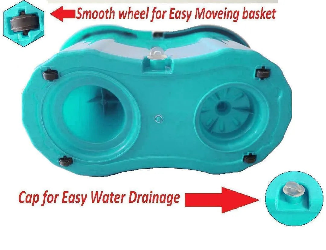 360° Spinning Mop & Bucket Set - Hands-Free Self-Wringing with 3 Microfiber Heads