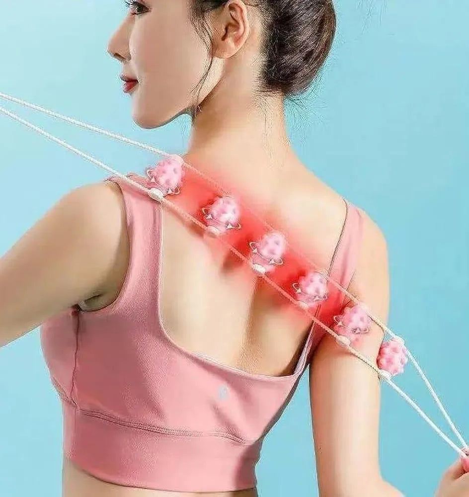 Manual Roller Body Massager Rotating Balls