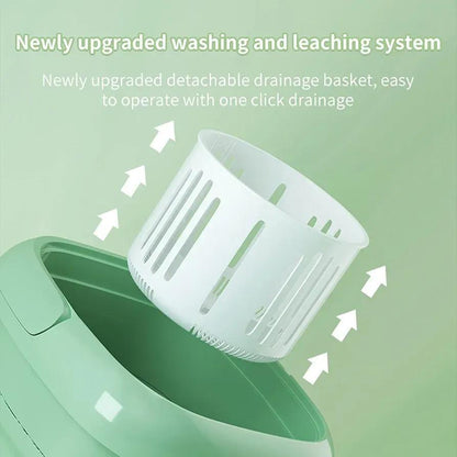 Portable Mini Washing Machine - Foldable Compact Washer for Baby Clothes & Underwear
