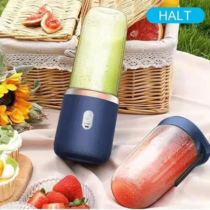 Rechargeable Electric Juicer Blender Blue Portable 400ml with 2 Extra Cups | Buy Online in Pakistan at MetroCart – Rechargeable | MetroCart Pakistan